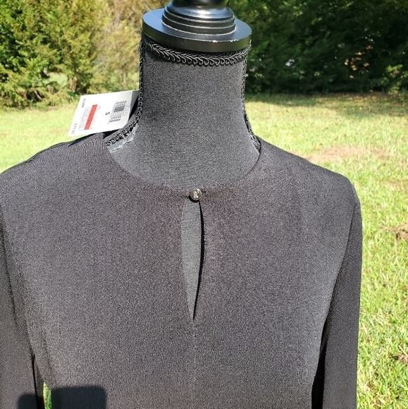 Black Ralph Lauren Top Bell Sleeves NWT - Picture 2 of 8